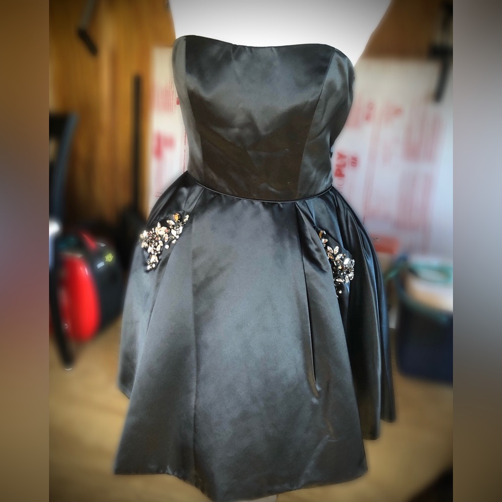 Black Sherri Hill Homecoming Dress
